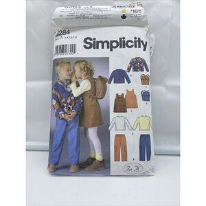 Simplicity 5284 Sewing Pattern Childs Jacket Jumper Top Pants Backpack Cut 2003